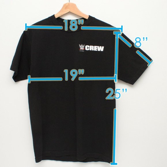 WWE Wrestlemania 2016 Crew T Shirt Black Medium Size - Picture 4 of 6